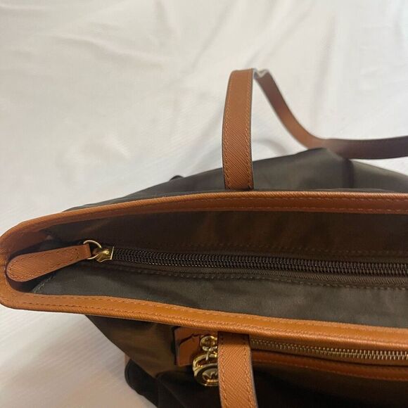 Michael Kors Brown Nylon Kempton Tote Purse - Picture 10 of 10